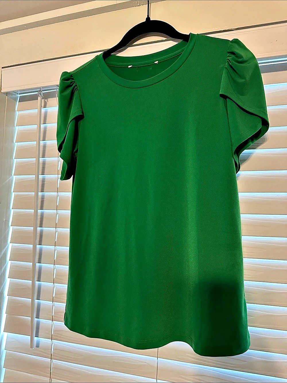 MICHAEL KORS Short Sleeve Top in Green Like New